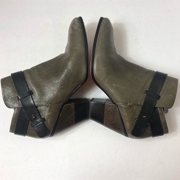 DOLCE VITA Gray Leather Ankle Booties - Picture 5 of 8